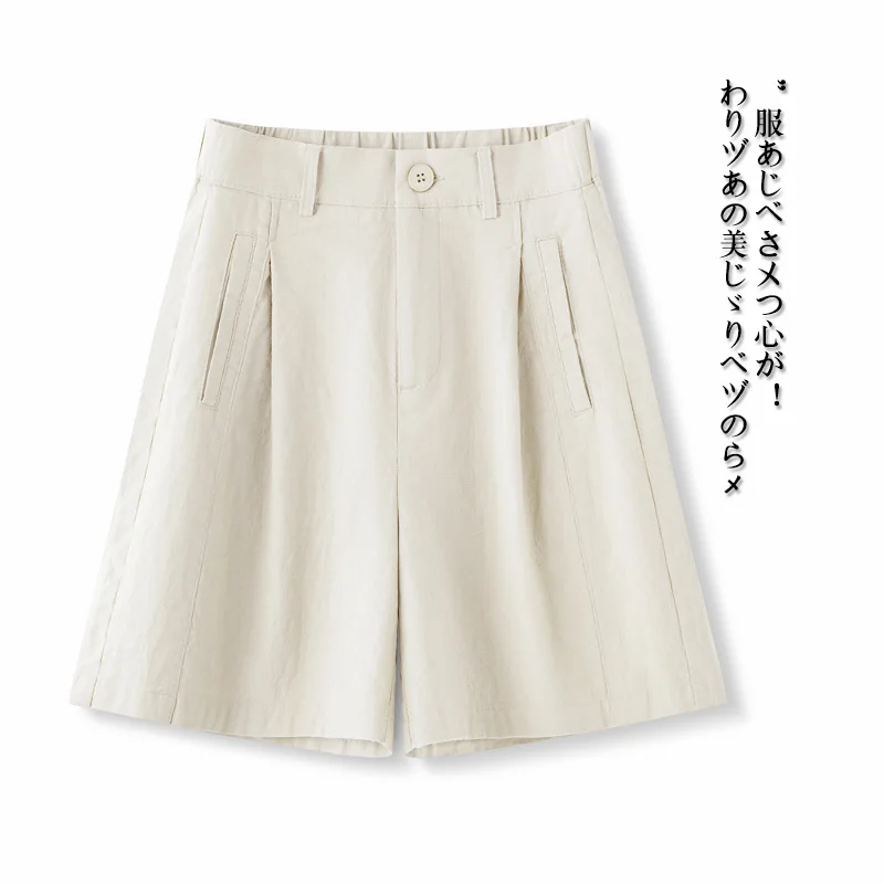 شورت صيفي رقيق كاجوال للنساء، شورت مرن بسيط للتخسيس مريح ومتعدد الاستخدامات بأربعة أرباع #2