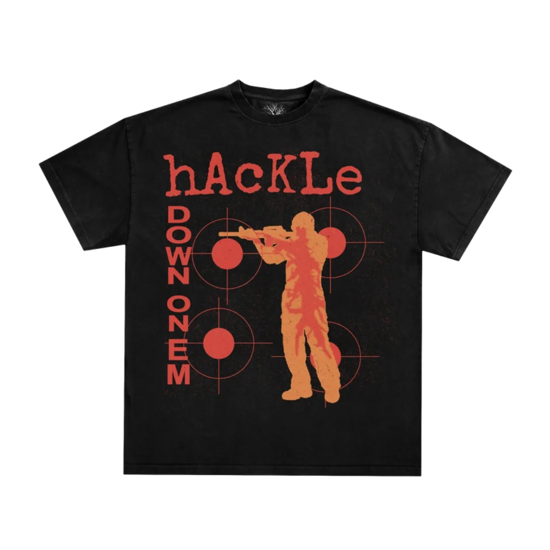 Haunted Mound Hackle Cs Tee Streetwear Retro Hip Hop Shirt Y2k Washed Cotton T Shirt Men's Women's T-Shirt Kid's Clothing ﻿