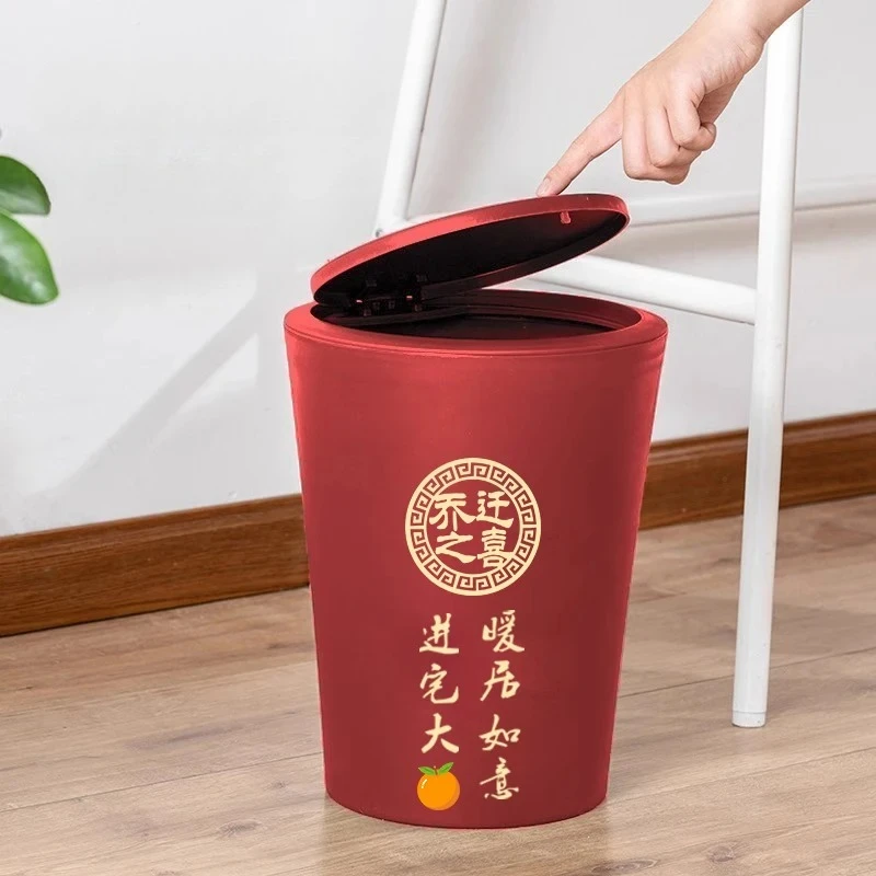 

мусорное ведро для гостиной, бытовой с крышкой, принадлежности для движущейся церемонии, Daquan, пищевые отходы, украшение для согрева дома, новый макет дома