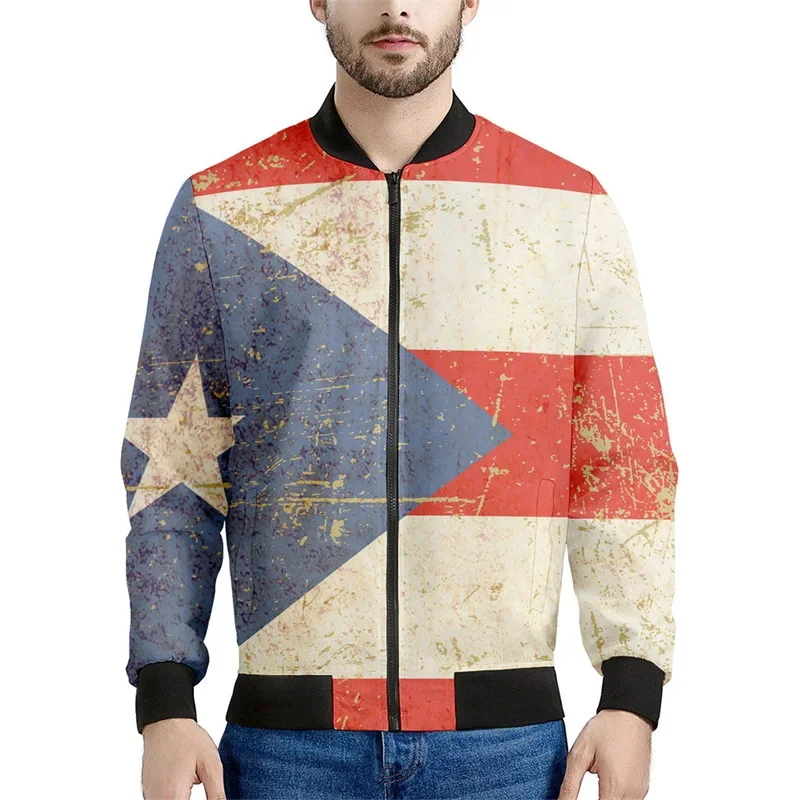 

High Quality Baseball Uniform Jacket With European And American Flag Printing Fashionable Student Jacket Plus Size Jacket MD3