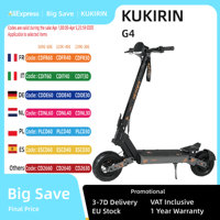 KuKirin G4 All Terrain Electric Scooter 2000W 60V 20Ah Battery Motor 11 Inch Off-Road Tubeless Tire  Foldable Adult E-Scooter