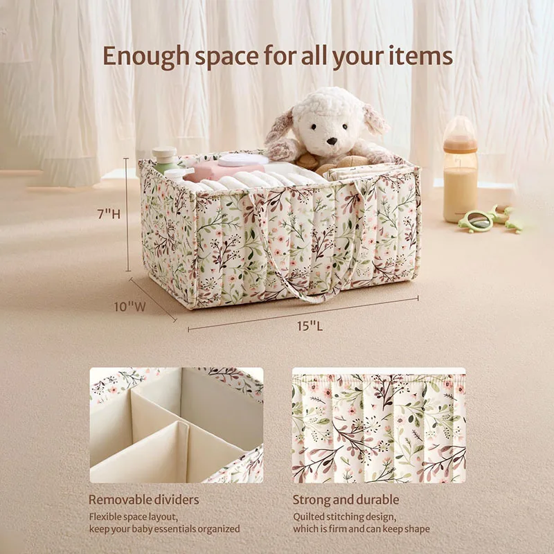 Folding Portable Diaper Stackers & Caddies High Capacity Storage Bag for Baby Things Activity Folding Baby Diaper Organizer Bag