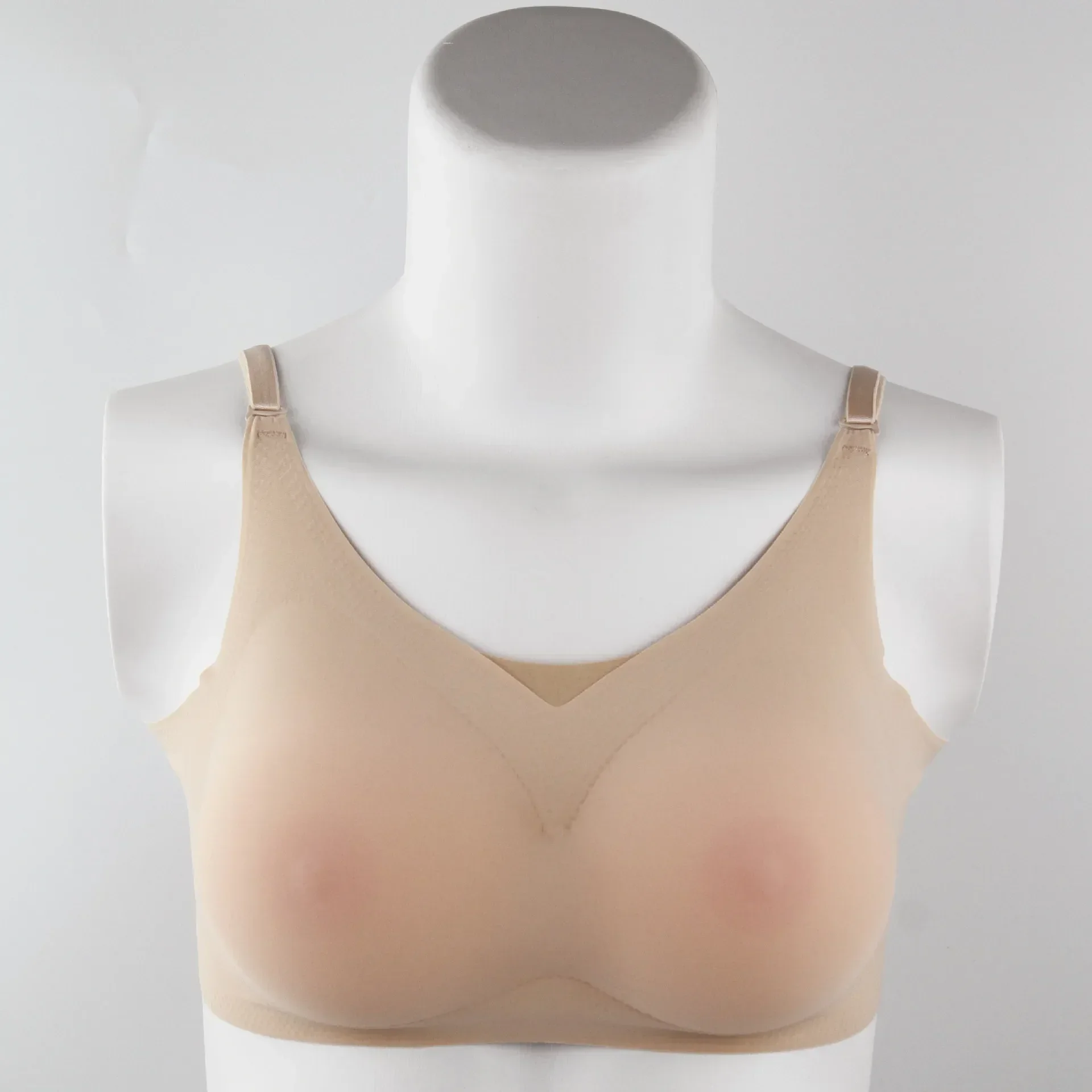 Silicone Bra Fake Mother Bra Silicone Prosthesis Breast Cross-Dressing Prosthetic Breast 0Fake Breast Chest Pad Simu