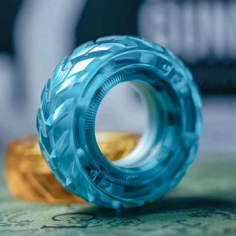 Paragraph Ring Mechanical Fidget Roller Magnetic Push Card Fingertip Flywheel EDC Sensory Stress Reducing Toys Anti Anxiety