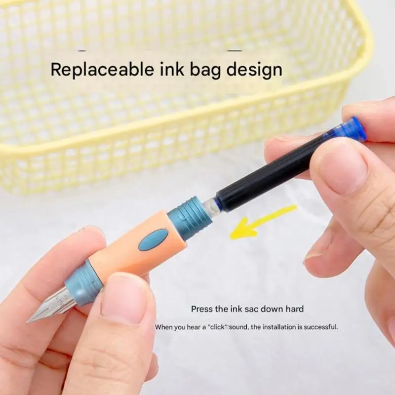 

Multi Color Fountain Pen Smooth Writing Experience Compact Size For Daily Use 896C