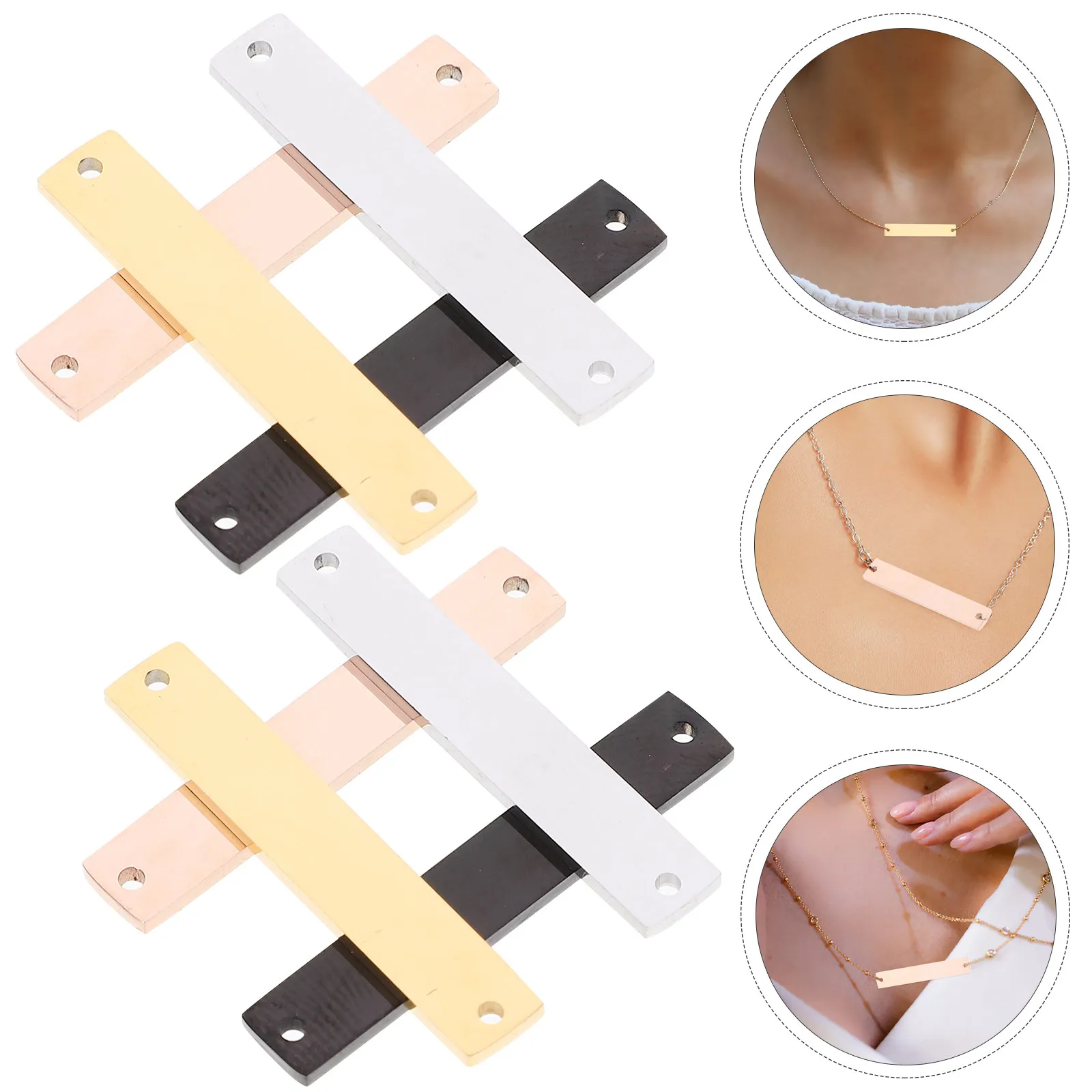 

12 шт. металлические заготовки для именных бирок для собак из нержавеющей стали, прямоугольные, для гравировки, для самостоятельного изготовления украшений