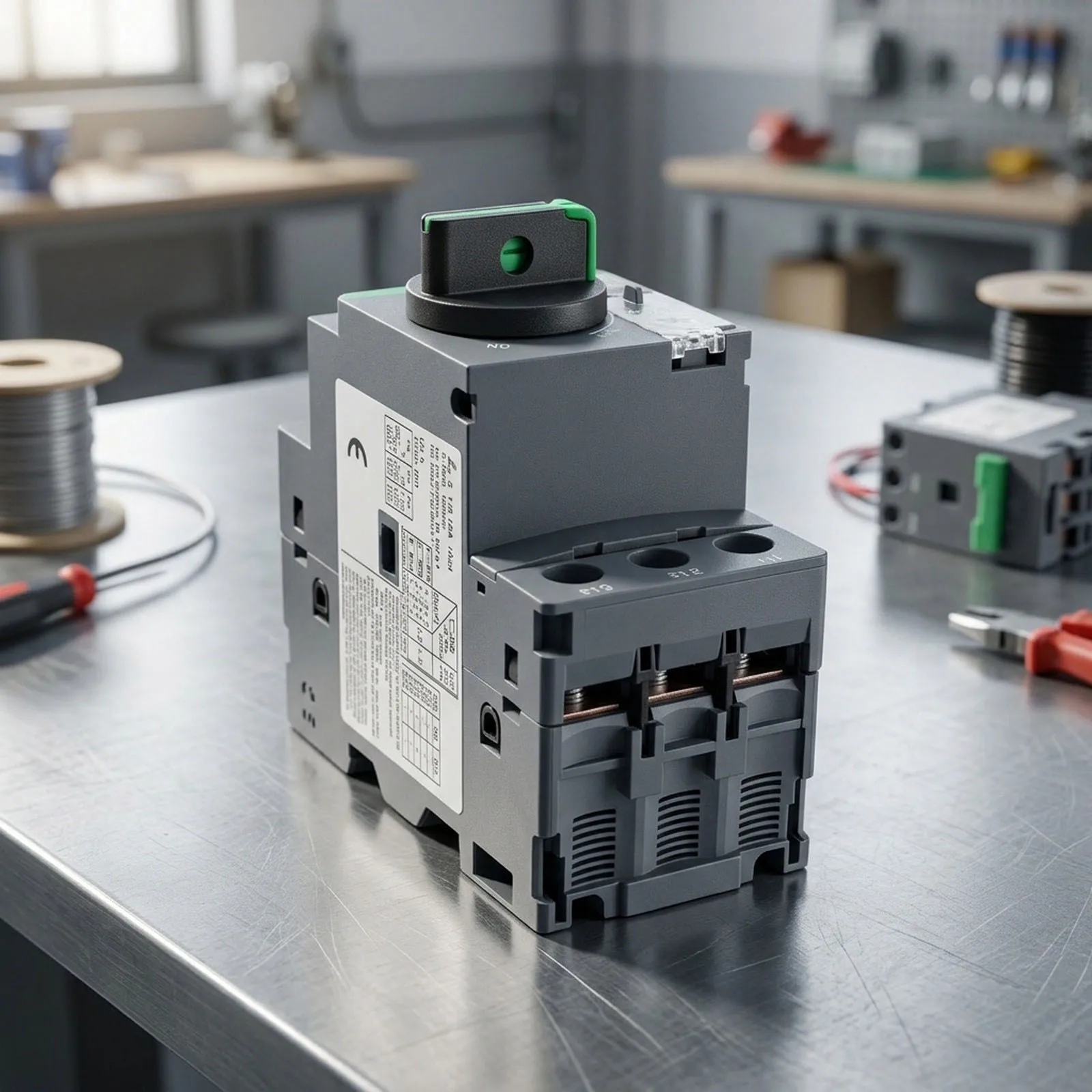 GV2PE01C 3P Motor Thermomagnetic Circuit Breaker 0.1A-0.16A 380V-690V DIN For Rail Mounting Overload Short Circuit Protection