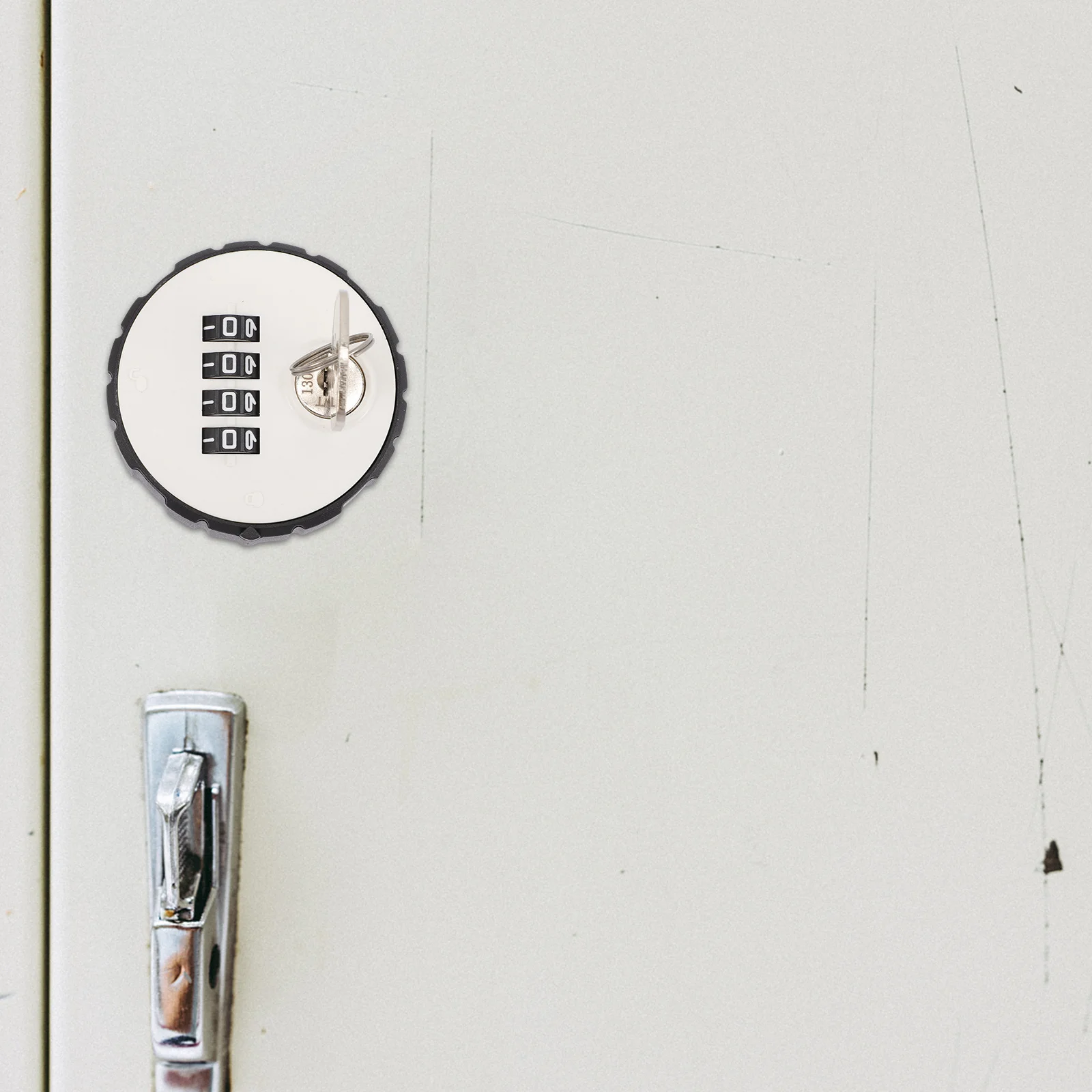 

Locker Lock 4 Combination Zinc Alloy Weatherproof Mechanical Lock Cut Resistant for Drawer Office Locker Storage