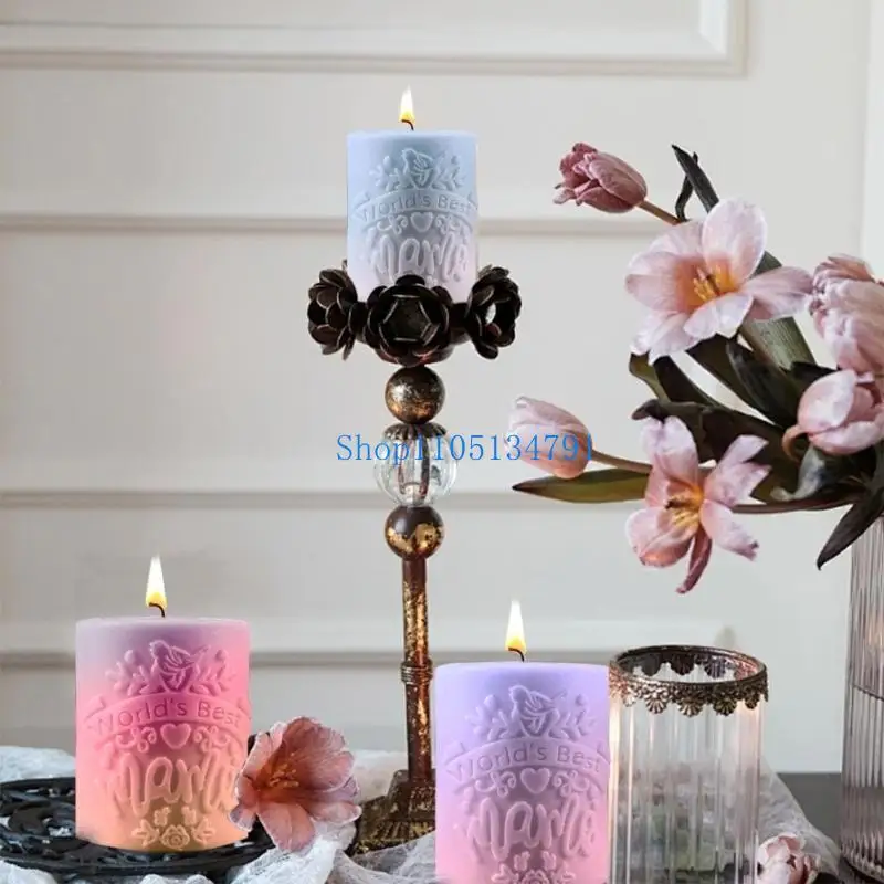 

98km Homemade Crystal Dropping Mould Column Silicone Molds Decoration Mould for the Best Mom