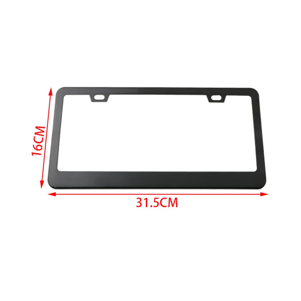 2 Pieces Universal US CA Standard Size Aluminum Alloy Car License Plate Frame Cover Holder Accessoriesr For Golf Off Road JDM