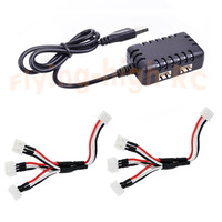 2 IN 1 7.4V 1000Mah*2 XH-3P Quick USB Charger Spare Parts For Wltoys 144001 124019 124018 XK K130 12428 12401 12402 K989 K969 RC