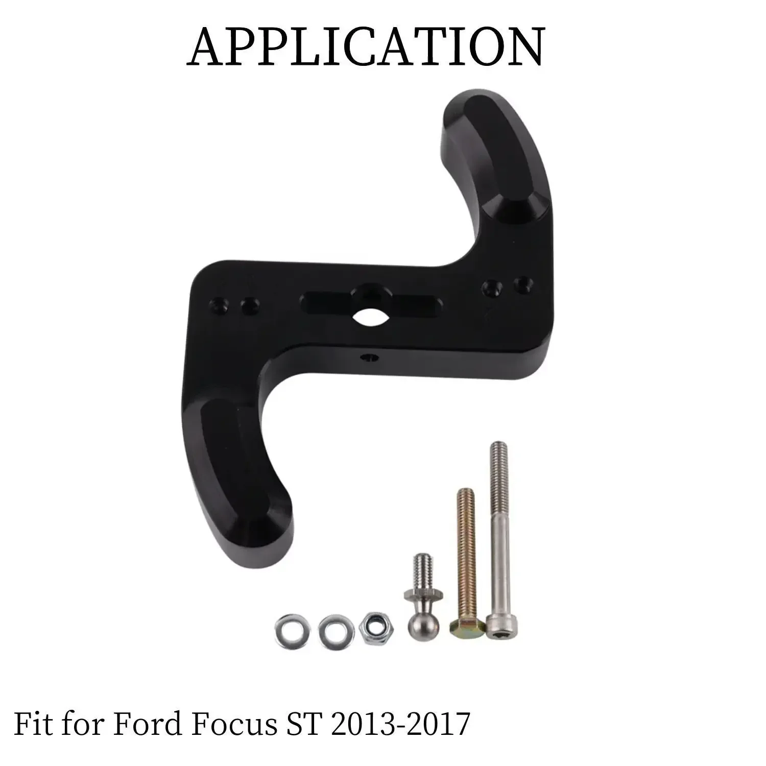 Adjustable Car Modification Short Throw Shifter Lever Arm Black for 2013-2017 Ford Focus ST 2.0L