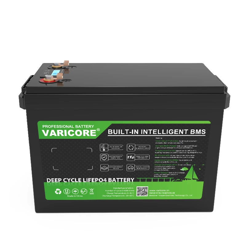 VariCore 12 فولت 340 أمبير LiFePO4 بطارية مع 12.8 فولت BMS ل 4s RV المعسكر عربة جولف تخزين الطاقة البطاريات الشمسية معفاة من الضرائب