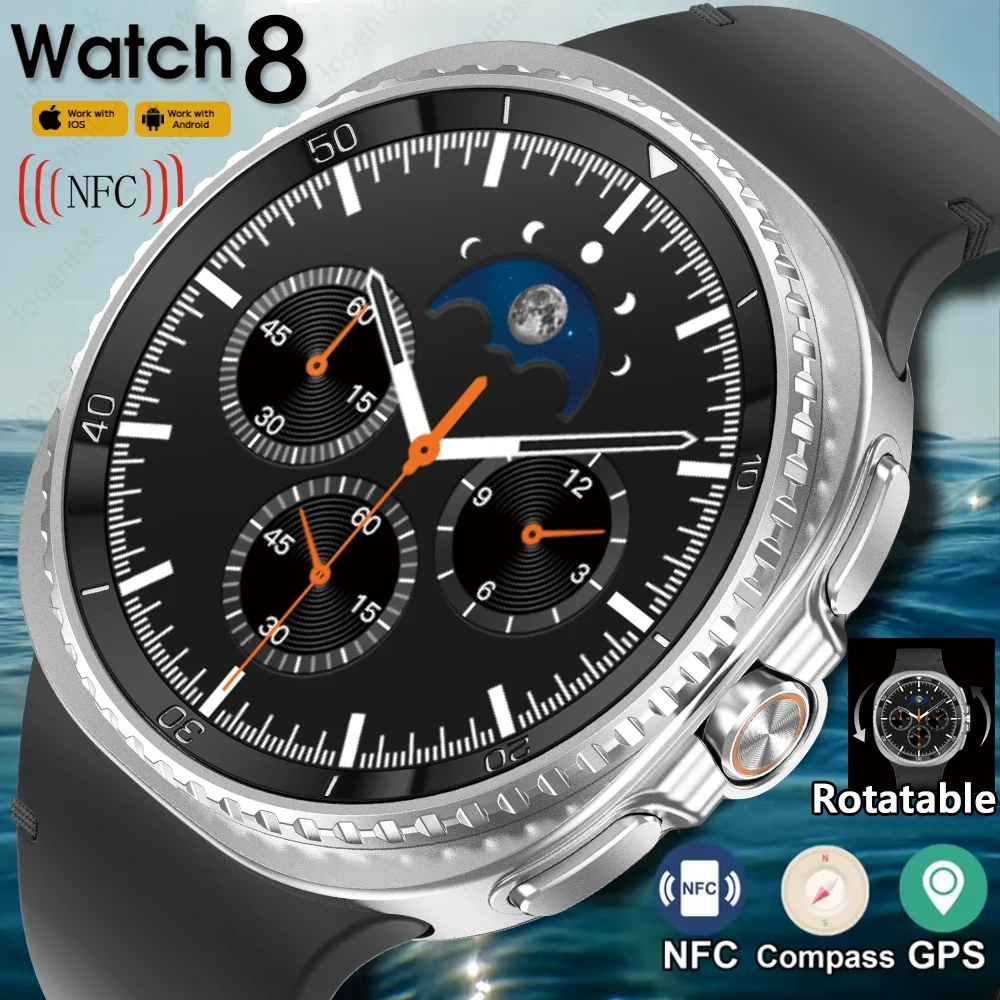 

2025 New Bluetooth Call Watch 8 Classic Smart Watch Women AMOLED HD Screen NFC GPS Map Navigation Outdoor Sports Men Smartwatch