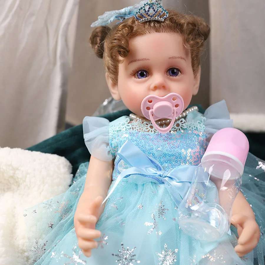 

Rebirth doll 20 inch newborn doll, cute doll with gift box set, birthday gift, Christmas, Halloween, suitable for children over 3 years old