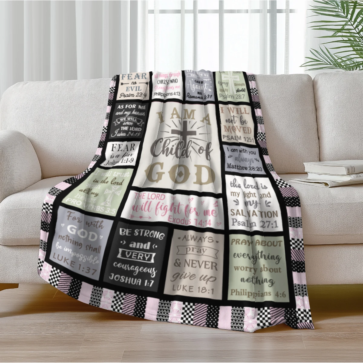 Bible Scripture Inspirational Blanket
