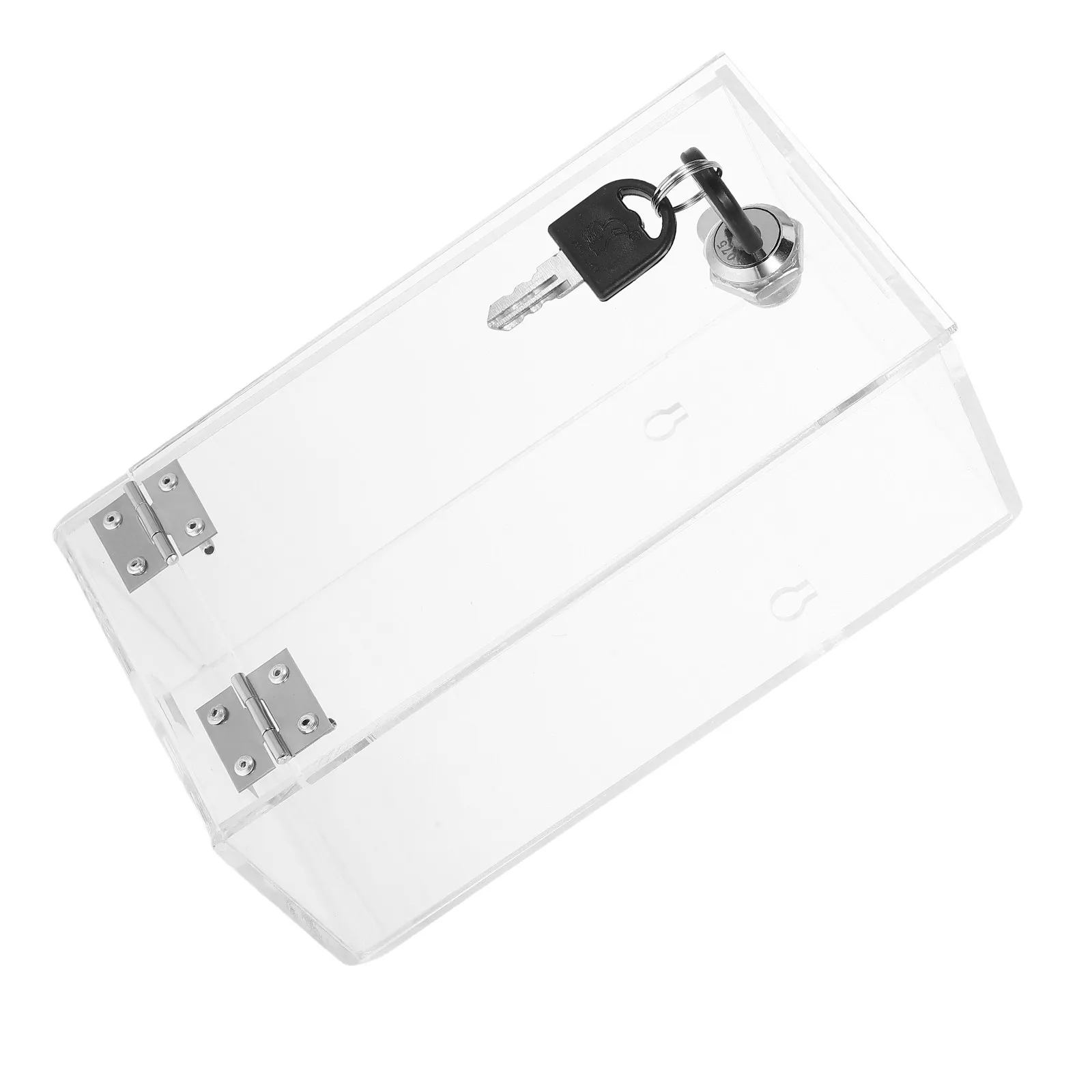 

Transparent Cell Phone Storage Cabinet with Lock Compact Phone Organizer Box for Office Classroom Mobile Device Management