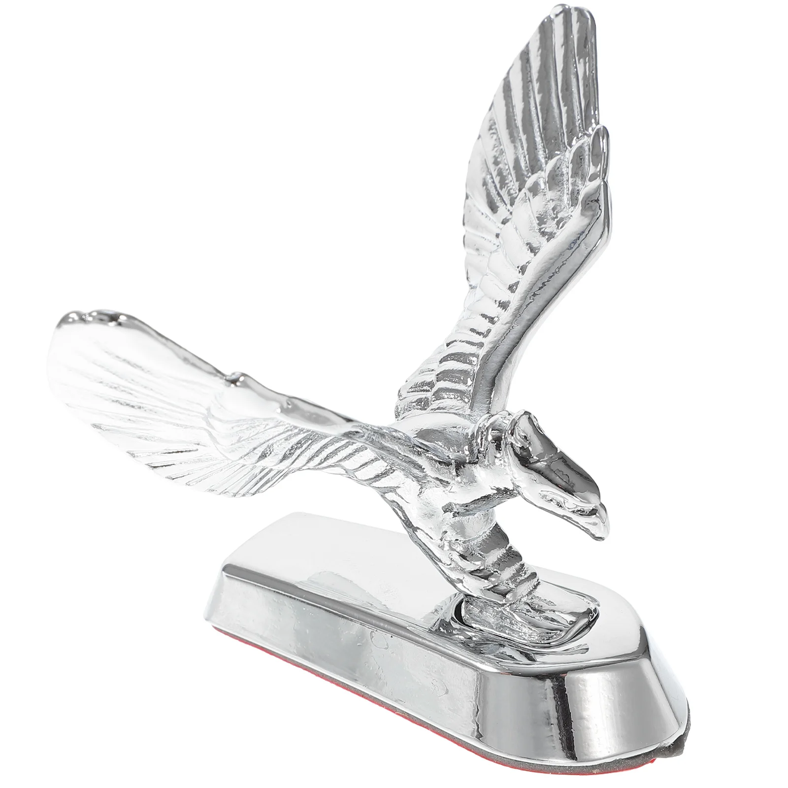 

1pc Front Fender Decor Zinc Alloy 3D Eagle Badge Chrome Motorcycle Ornament Silver Vehicle Decoration For Most Motorcycles