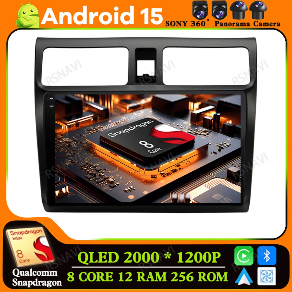 

Android 15 for Suzuki Swift 2003-2010 Qualcomm Stereo Viedo Player BT DSP QLED GPS Car Radio 5G WIFI Multimedia Head Unit DVD