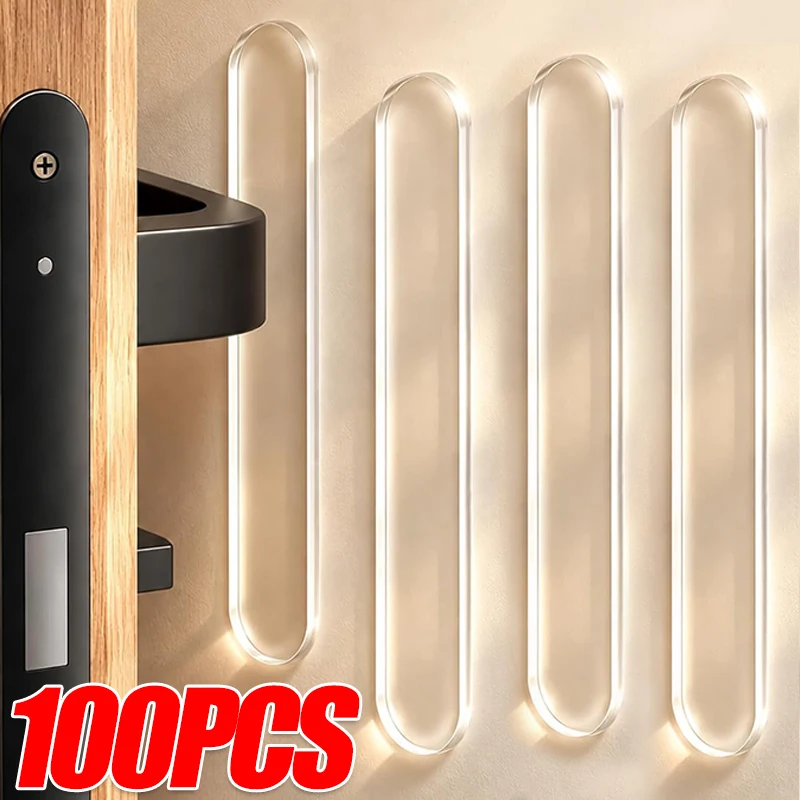 Tiras Protectoras de Silicona para Gabinetes, Autoadhesivas, Anticolisión, Amortiguadores para Puertas, Protectores para Manijas de Muebles