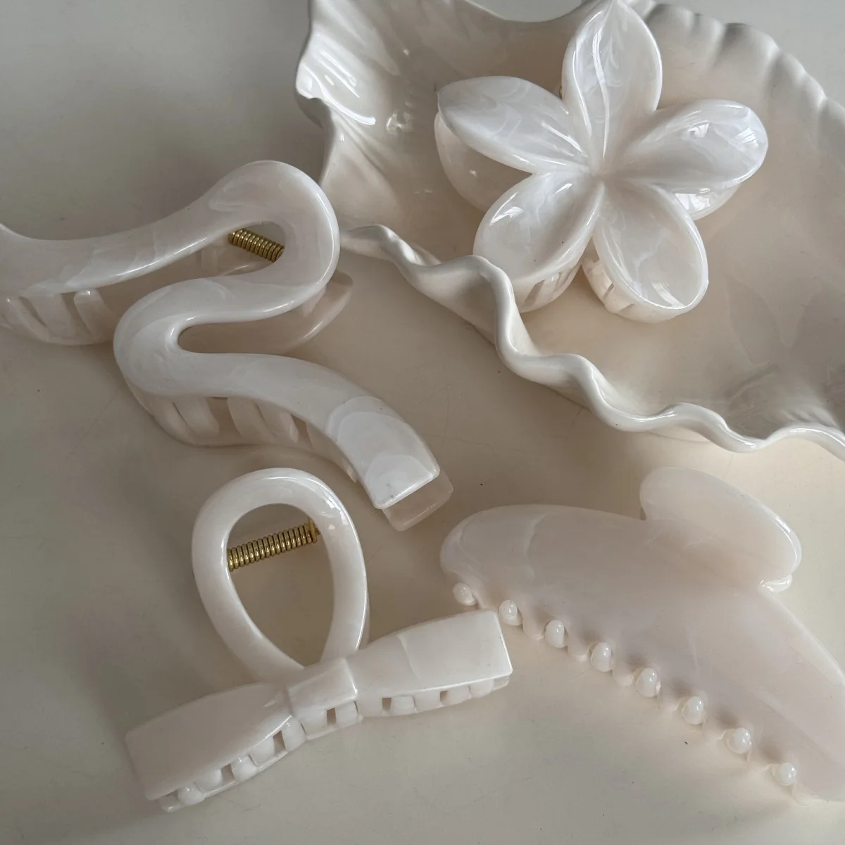 النساء الحبر الملمس تصميم كبار مزاجه البلاستيك مخلب شعر السيدات دبابيس الشعر أغطية الرأس المشابك الفتيات اكسسوارات للشعر Hairgrip #4