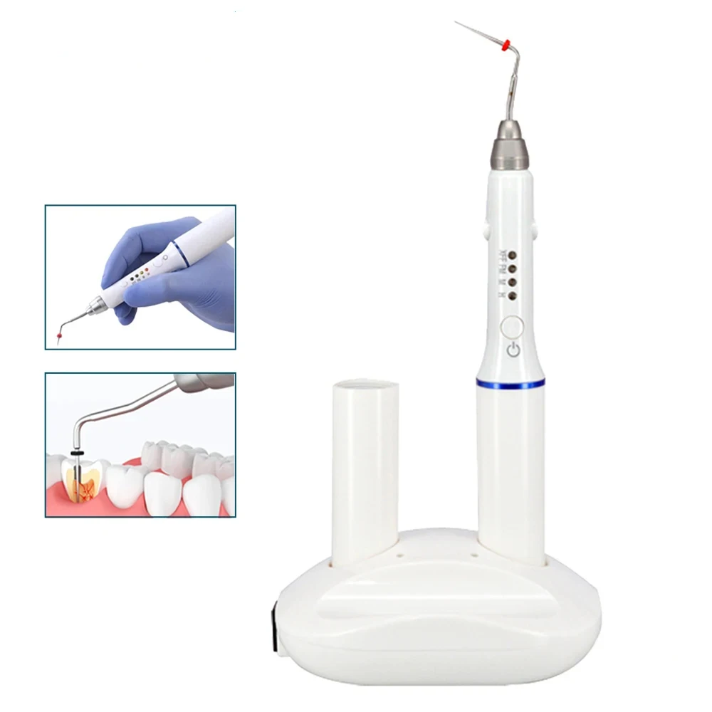 Dental Obturation Pen Warm Vertical Compaction Device Gutta Percha New Obturation Pen With 4 Tips and Double Charging