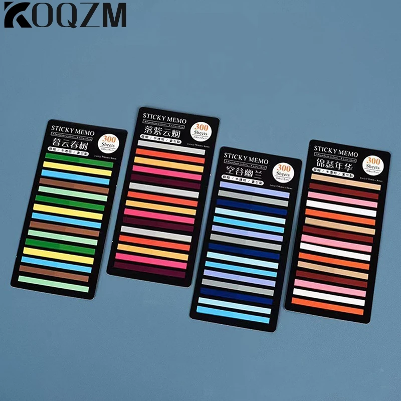 Transparente Sticky Note para Page Marker Planner, Tabs Índice Flourcent, Bandeira de Seta, Adesivos, Escritório, Material Escolar, 300 Folhas