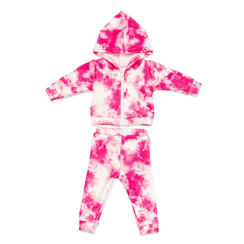 Tie dye set doll clothes are fit for 46cm/18inch dolls, not including dolls. Children\'s holiday gifts