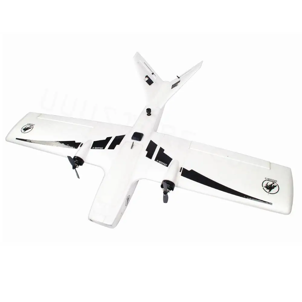 2022 New Reptile DRAGON II 1200 Wingspan 1200mm FPV Flying Wing EPP Foam Twin Motor Double Tail KIT PNP