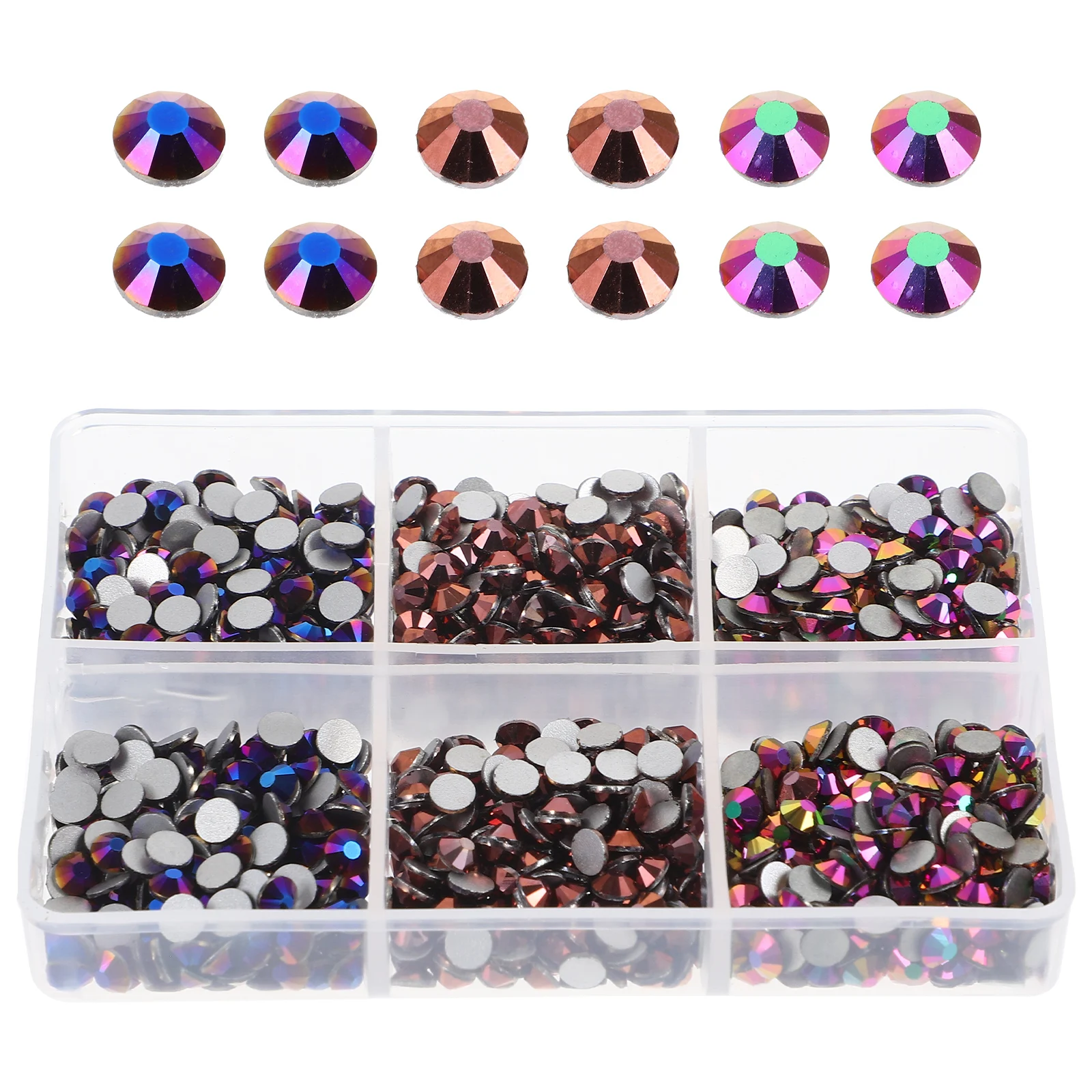 

1440 Pcs Flatback Rhinestones Glass Gemstones for Clothes Shoes Scrapbooks Belts Jewelry DIY Projects Embellishments