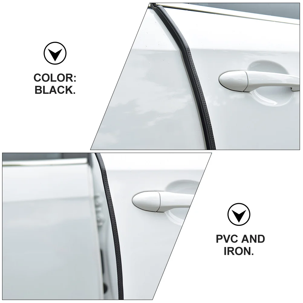 Anti-scratch Strip Car Door Edge Guards Accessories Trim Handle Protector Seal Strips Iron Rubber