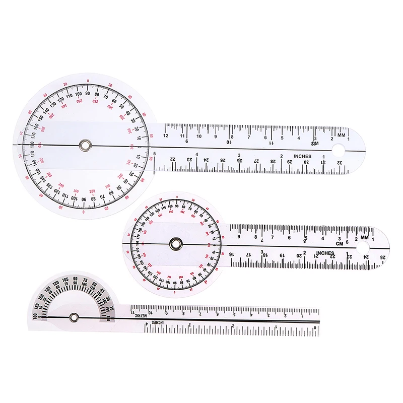 6/8Inch PVC Angle Ruler Goniometer Rule Medical Joint Ruler Calibrated Orthopedics Angle Rule