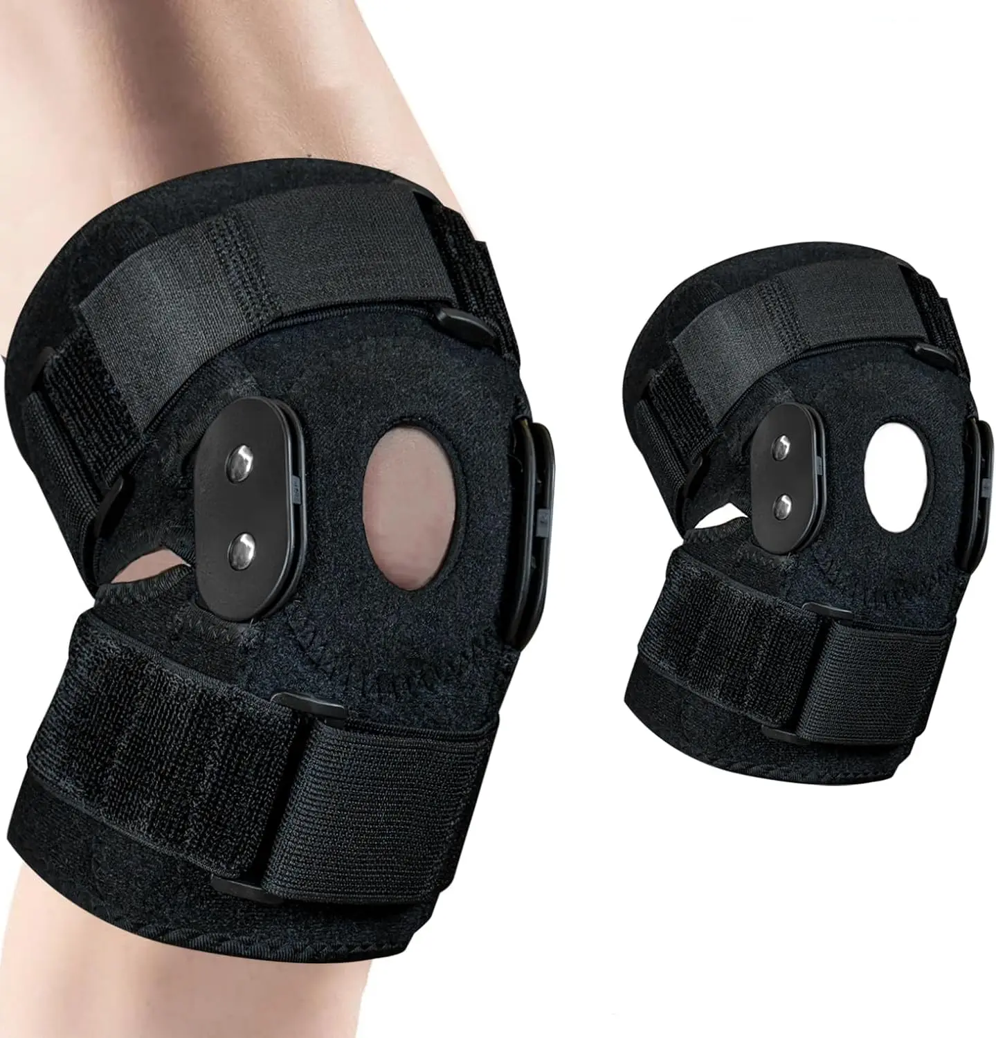 

Stabilizing Knee Brace with Gel Padding - Relief for Joint Pain, Sports Injuries, Arthritis - Men & Women (ACL/MCL Support)
