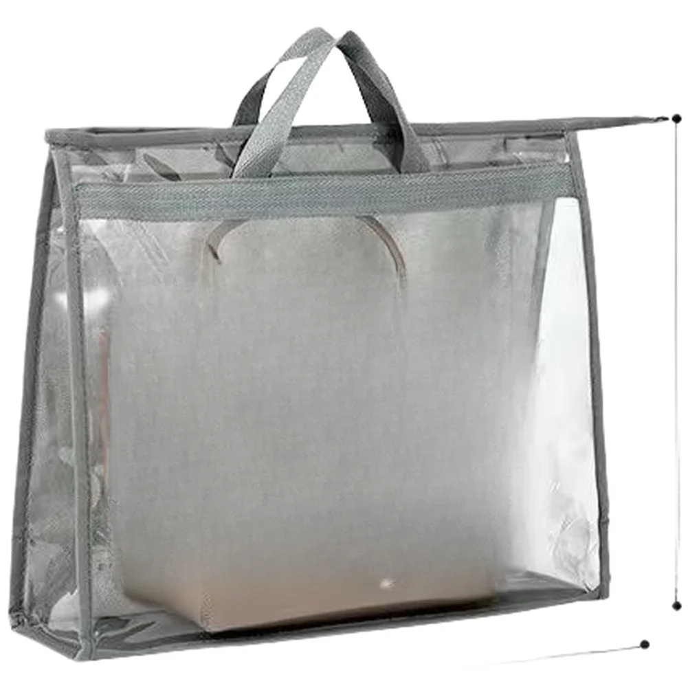 

Handbag Hanging Storage Bag Transparent Design for Wardrobe Use Non Woven Fabric with PVC Moisture Resistant Layer