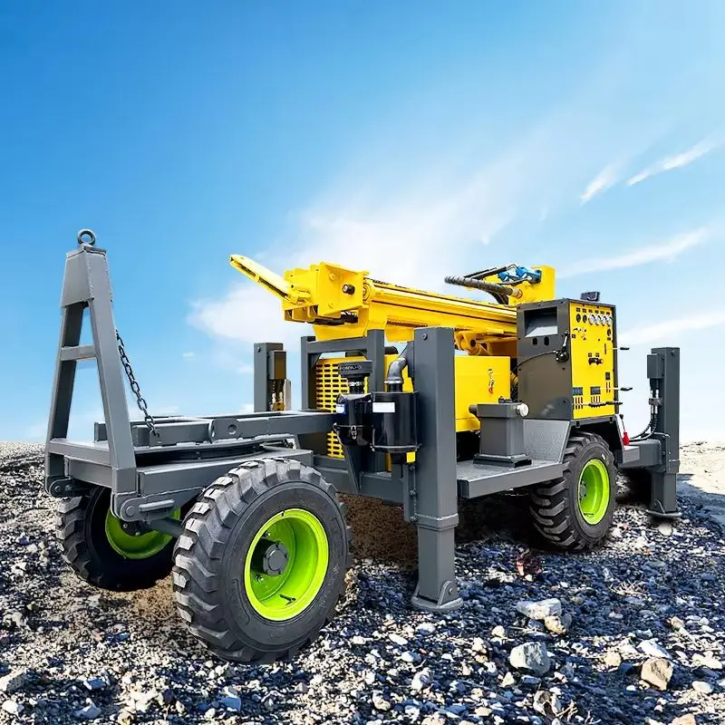 

Небольшая пневматическая буровая установка для водяных скважин по индивидуальному заказу, портативная роторная буровая установка для глубоких скважин с дизельным приводом