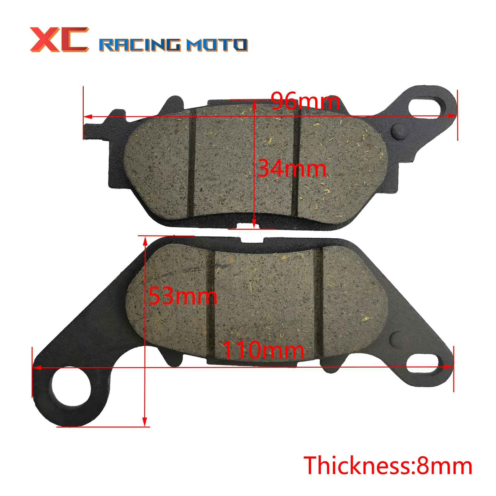 Motorcycle Rear Brake Pads for Yamaha YZFR3 YZF R3 321 cc 2015-2021 MTN320 MTN 320 A MT 03 MT03 2016 2017 2018 2019-2021