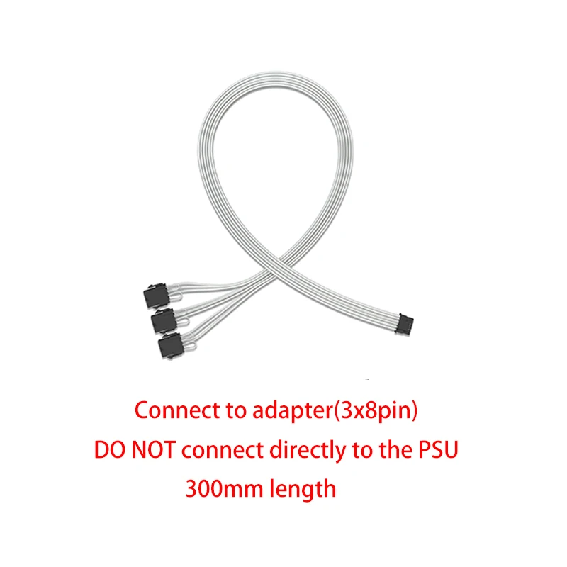 FormulaMod PCI-E5.0 16Pin(12+4P) GPU Sleeved  Cable, 16 AWG 12VHPWR Male to Male Power Cable for RTX 3090Ti 4080 4090 4070