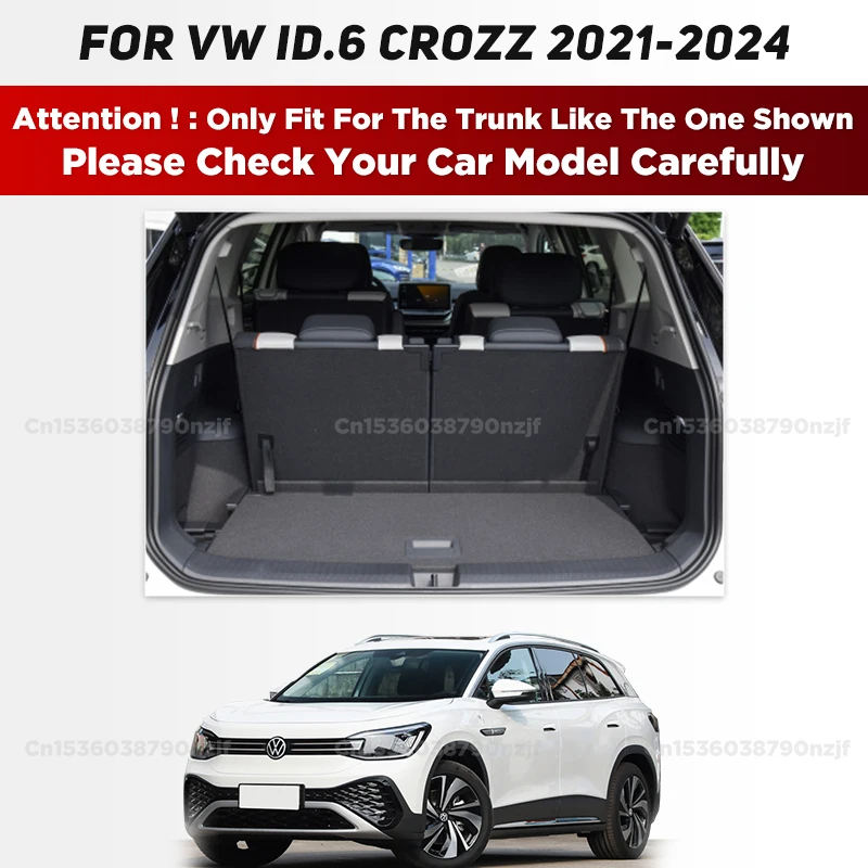 For VOLKSWAGEN VW ID.6 CROZZ 2021 2022 2023 2024 Auto Full Coverage Trunk Mat Car Cover Pad Cargo Liner Interior Accessories