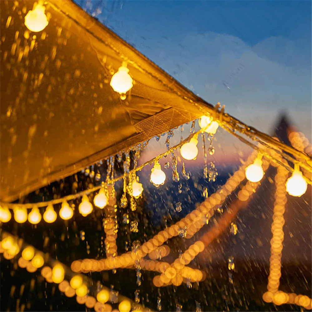 Kleine Kugel-Lichterkette, Globus-Lichterkette, batteriebetrieben, für Garten, Weihnachten, Schlafzimmer, Hochzeit, Halloween, Camping, Zelt-Dekoration