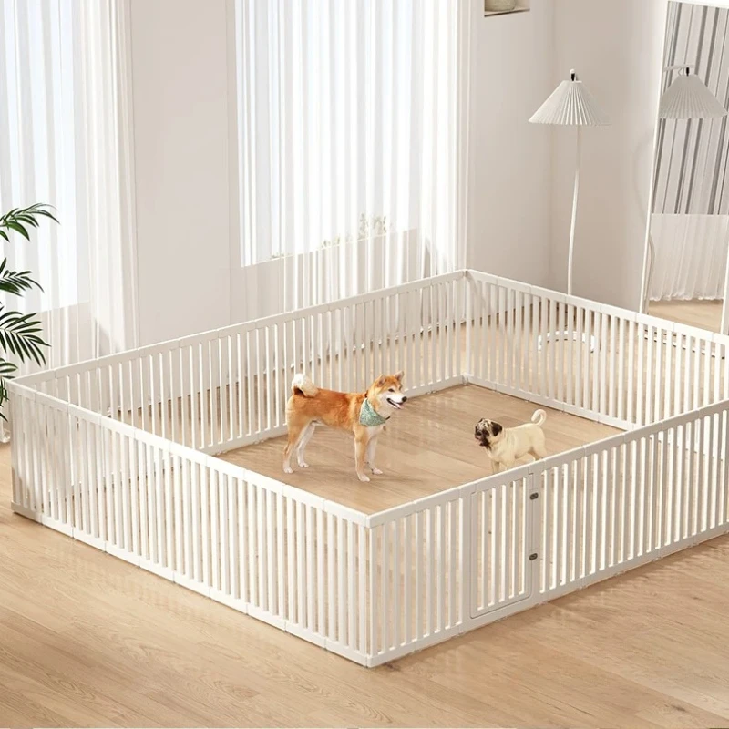Large Nordic Modern Dog Fence Balcony Accessories Grating Indoor Luxury Circle Dog Fence Modular Kennel Barrera Perro Home Decor