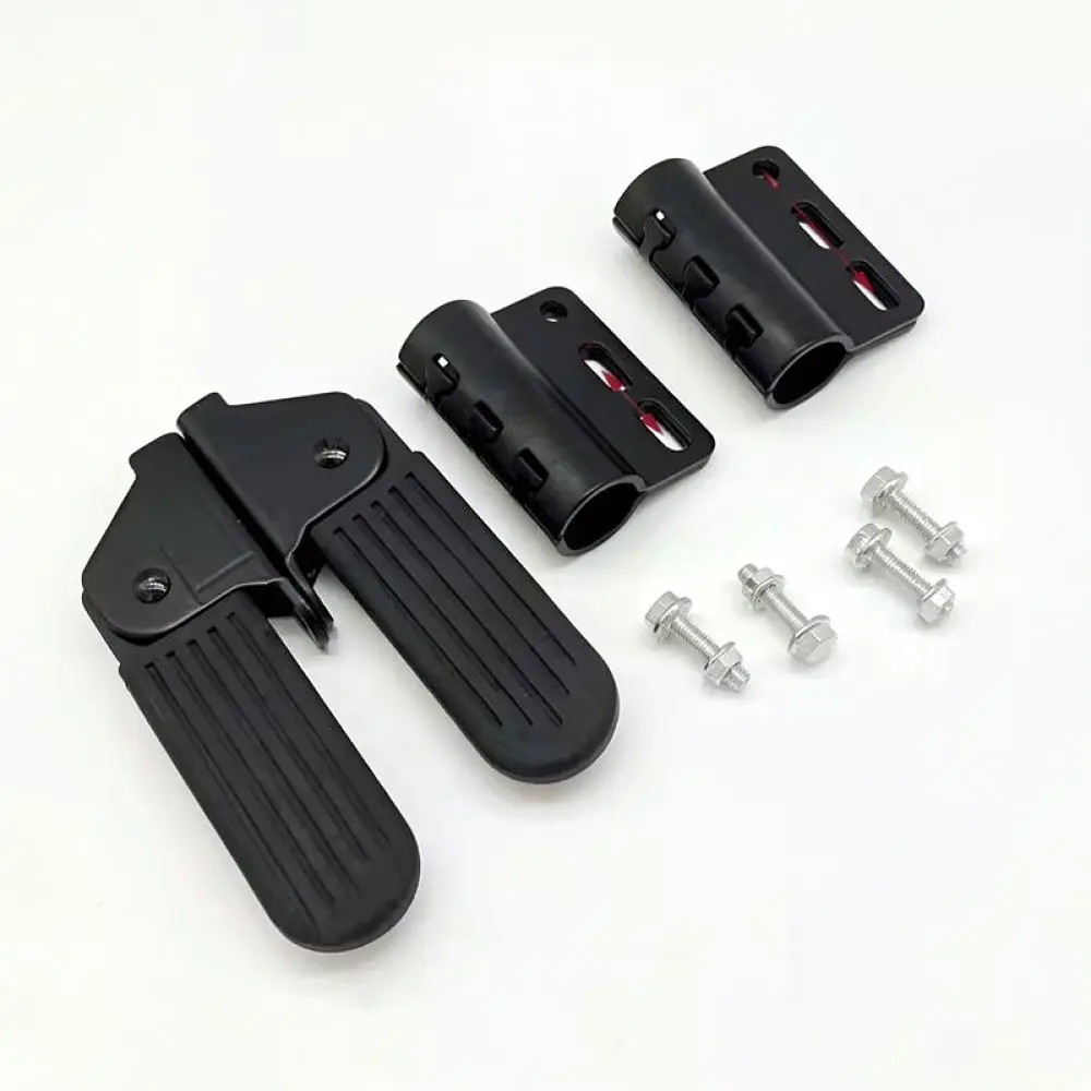 Universal Motorcycle Folding Footrests Wide Anti Slip Highway Pegs Support For Electric Scooter Motorbike Accessories