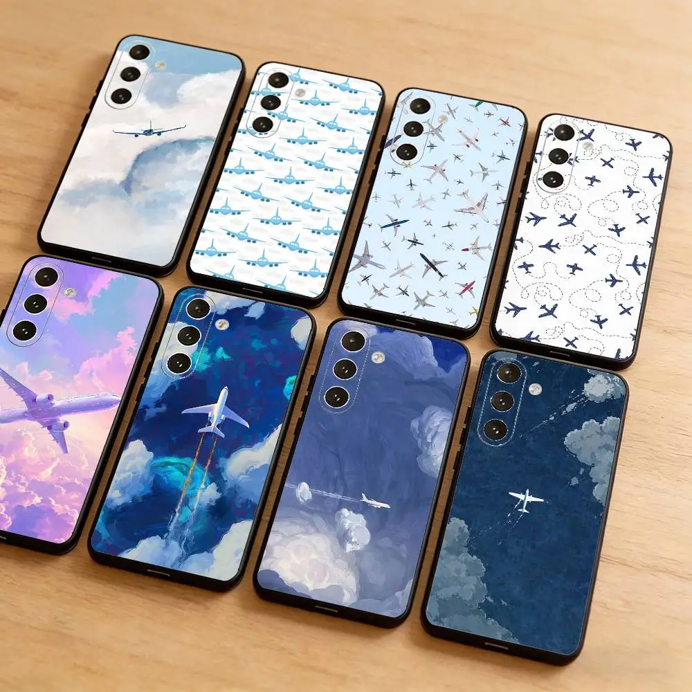 

Premium Airplane Pattern Phone Case for Samsung Galaxy A20 A22 A31 A32 A52 A53 A72 TPU Cover