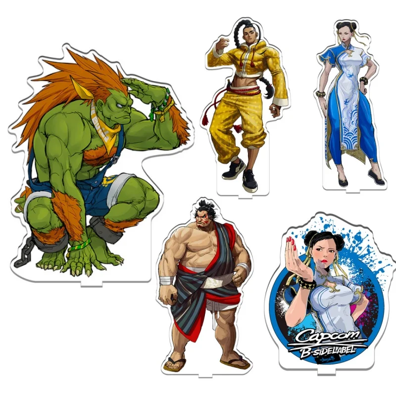 

New Anime Street Fighter 6 Acrylic Toy Ryu Chun-Li Model Doll Fighting Game Figure Desk Decor Cosplay Exhibition Gift