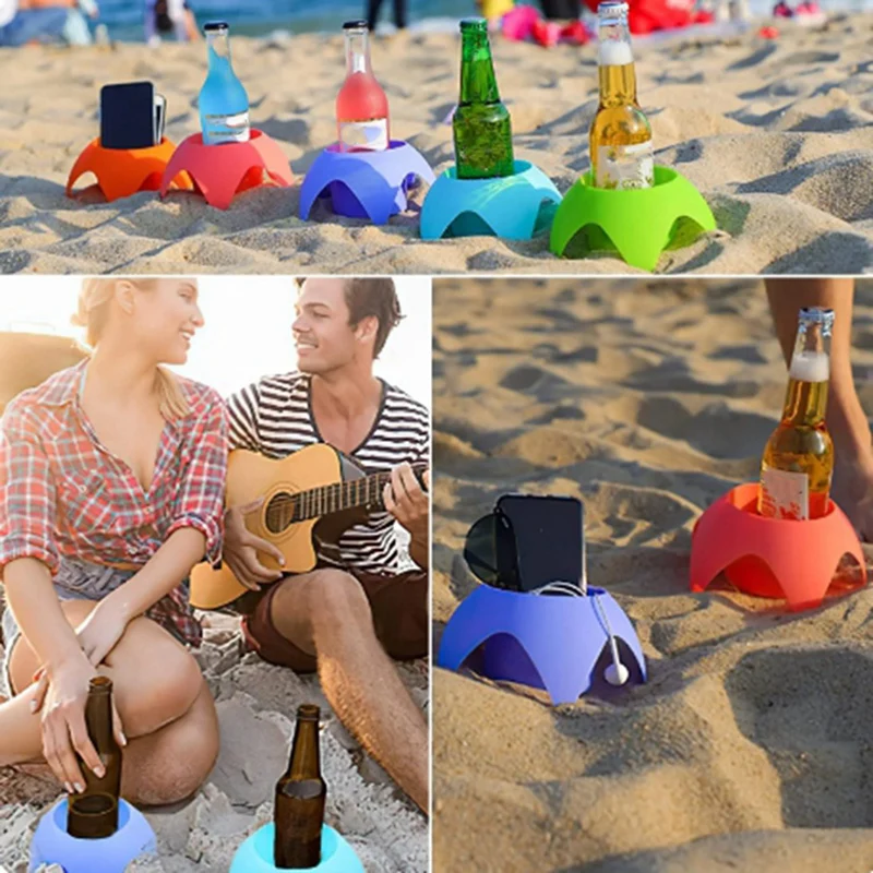 Beach Cup Holder Trip Must Haves Sand Cup Holders For Women Adults Family Friends Beach Vacation Supplies Accessories