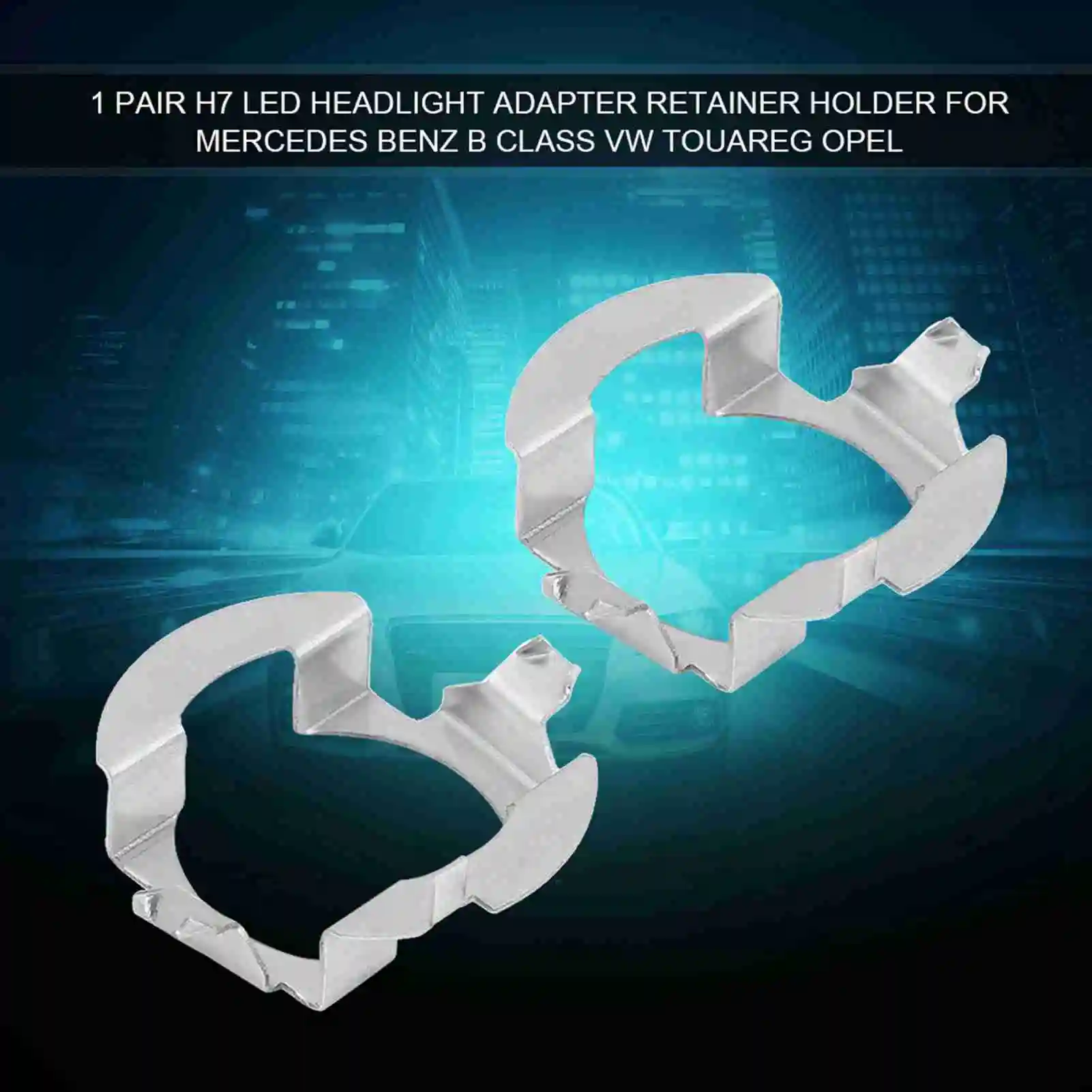 1 Pair H7 LED Headlight Adapter Retainer Holder For Mercedes Benz B Class Opel