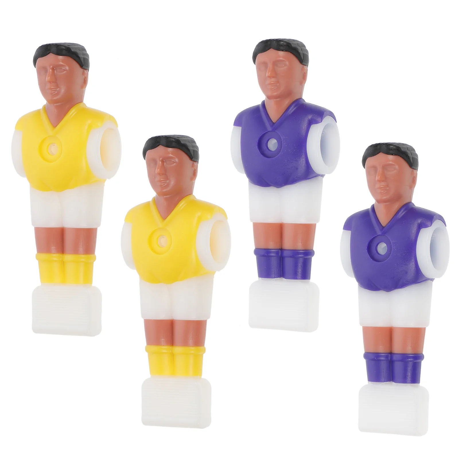 4 Pcs Man Soccer Player Replacement Table Football Mini Figures Kids Players Desktop