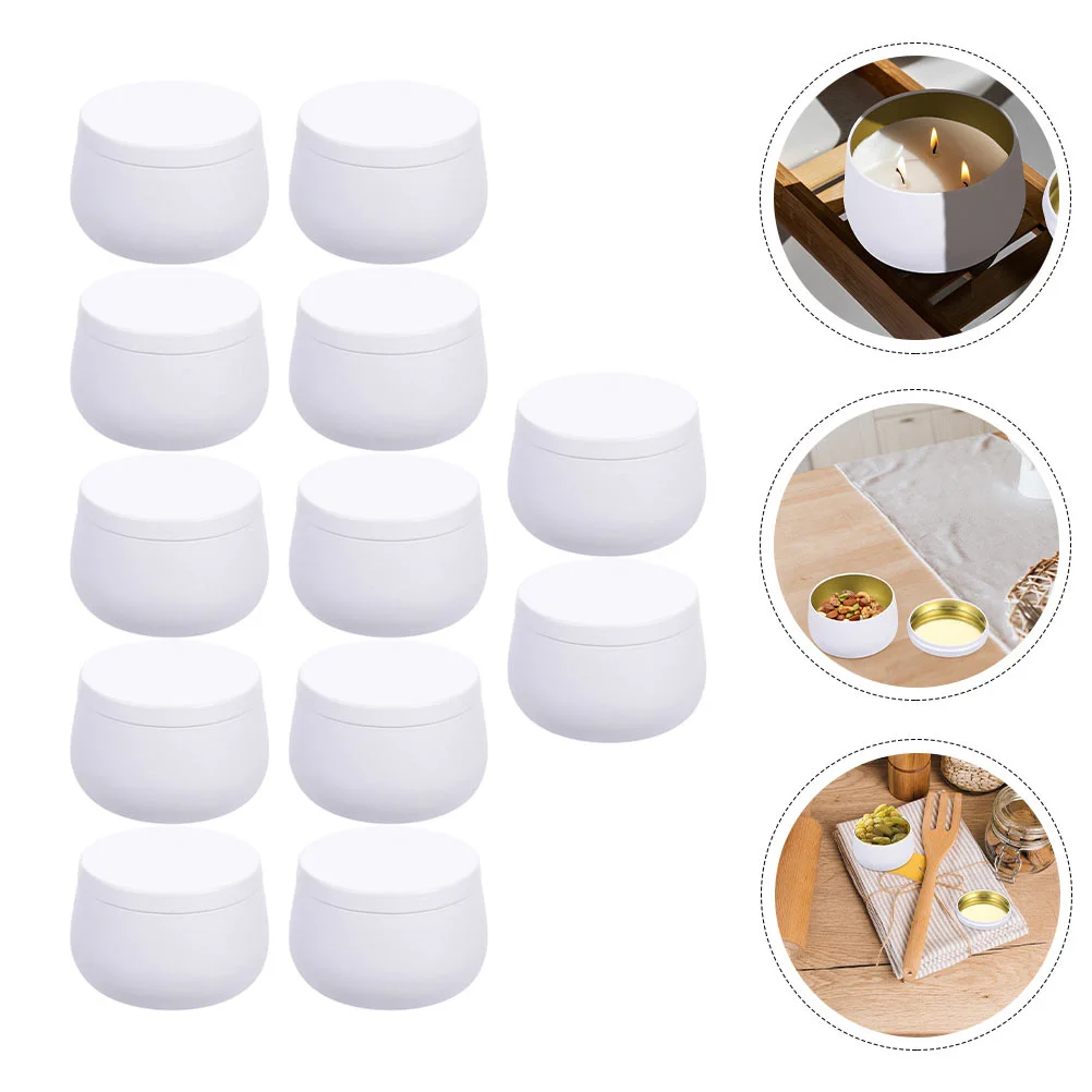 

12 Pcs Candy Tea Airtight Jar with Lids Containers for Food Canisters Gift Boxes Square Travel