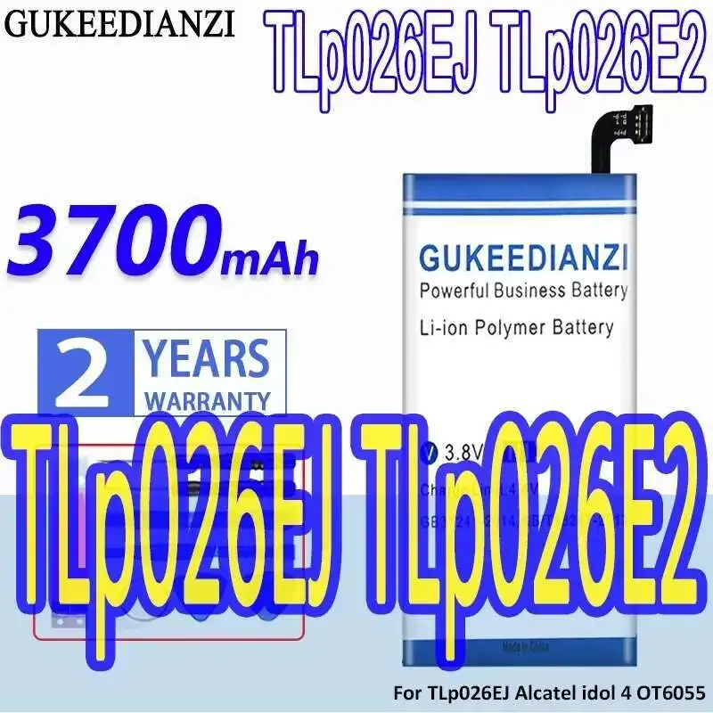 

Mobile Phone Battery TLP026E2 For Alcatel Idol 4 OT6055 6055H 6055Y 6055U 6055 6055K 6055B 3100Mah Reliable Power Supply