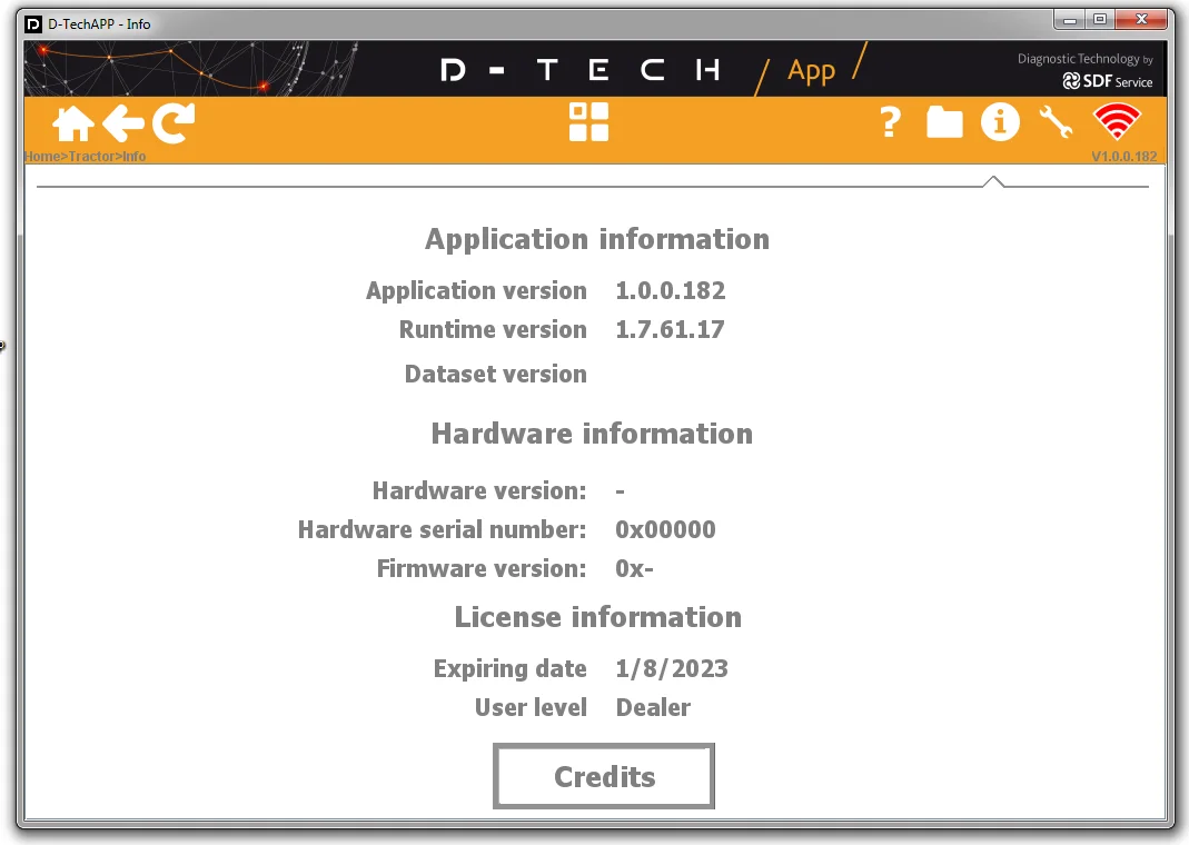 

Программное обеспечение для диагностики SDF D-Tech 1,0