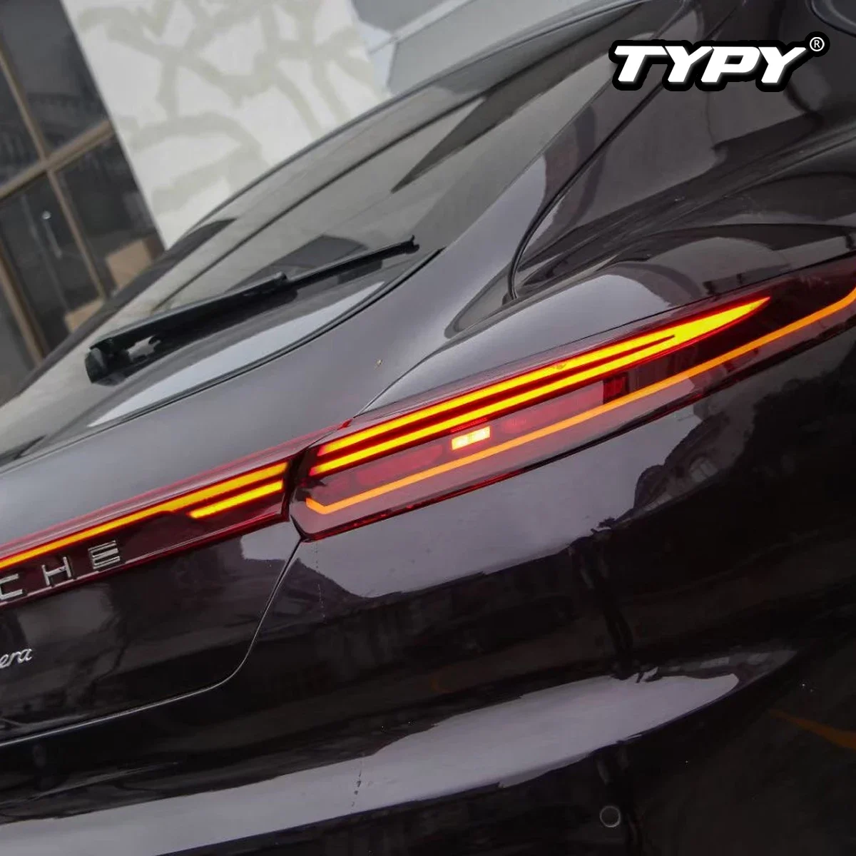 مصابيح TYPY-Car Taillight لسيارة بورباناميرا ، ترقية LED-، مجموعة مصابيح خلفية بتصميم جديد